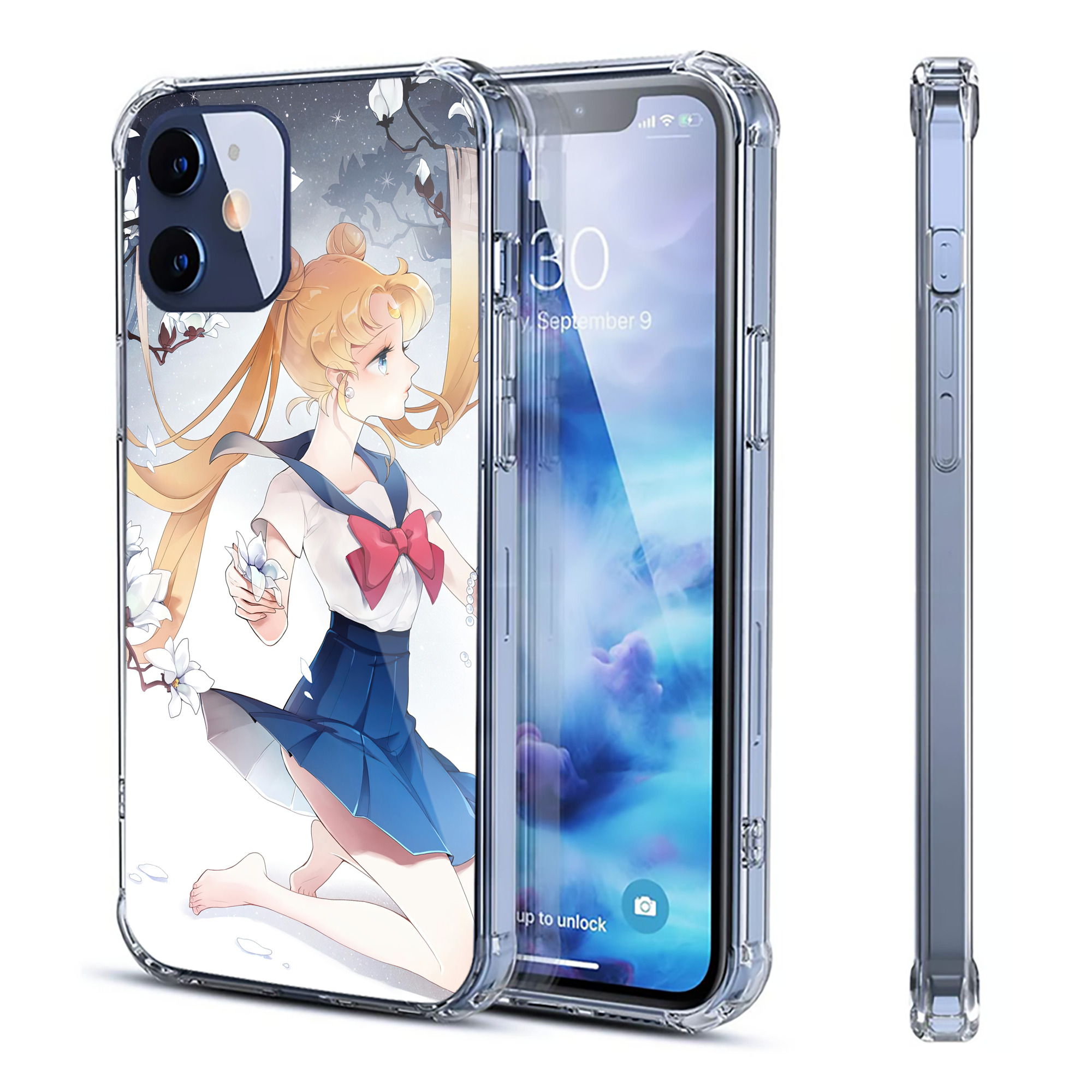 （画像用） 美少女戦士セーラームーン Sailor Moon 【iPhone 12シリーズ対応】透明スマホケース（クリアソフトケース）